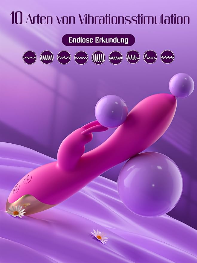 Vibrador erótico para clítoris y estimulación del punto G