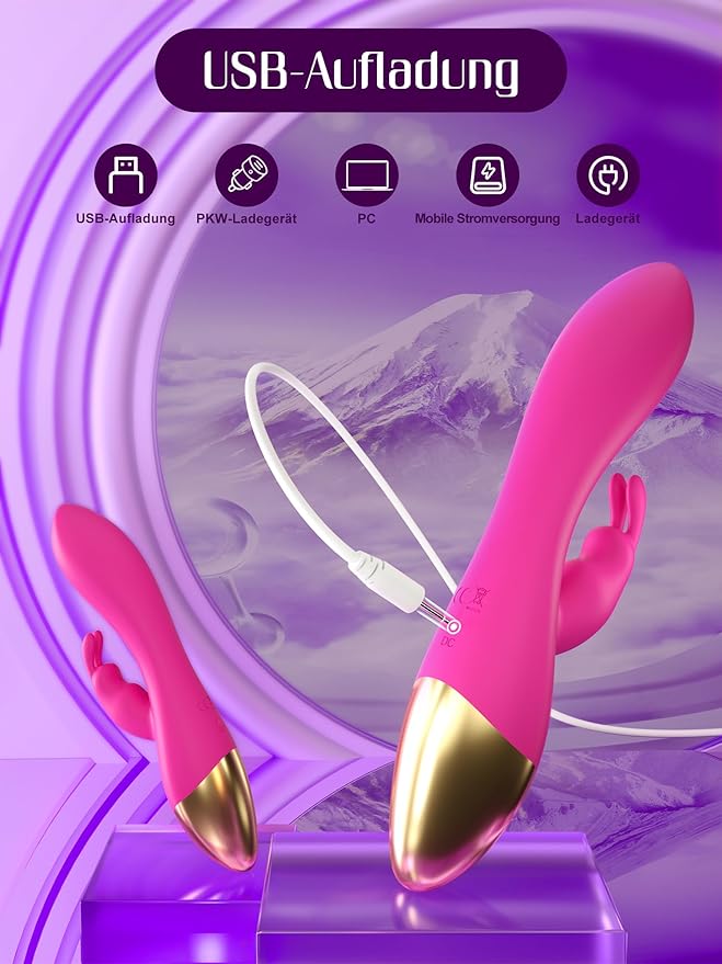 Vibrador erótico para clítoris y estimulación del punto G