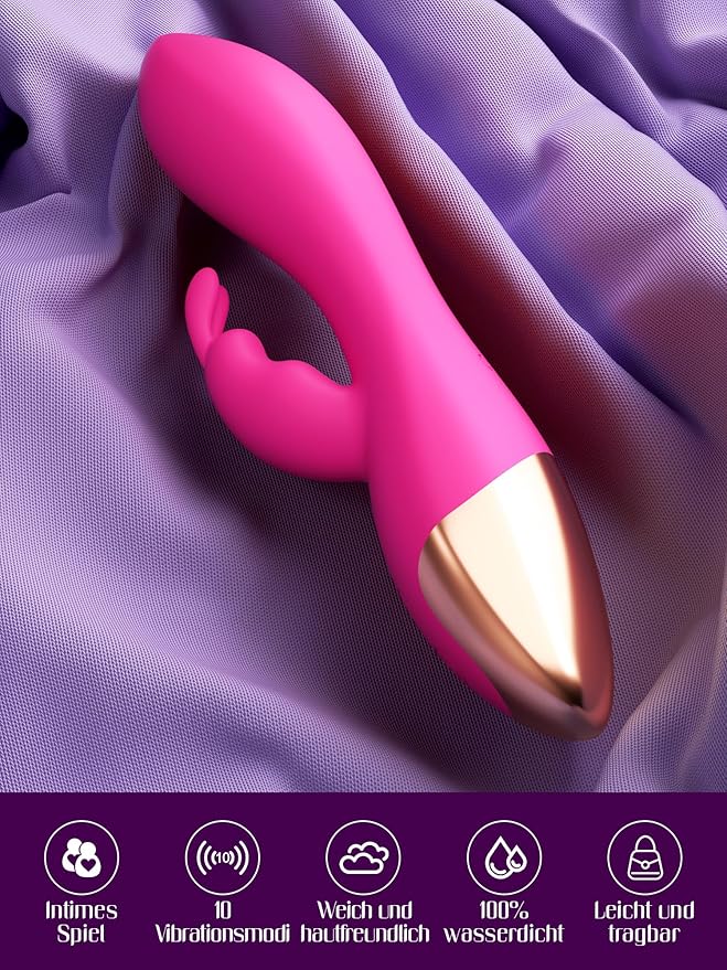 Vibrador erótico para clítoris y estimulación del punto G